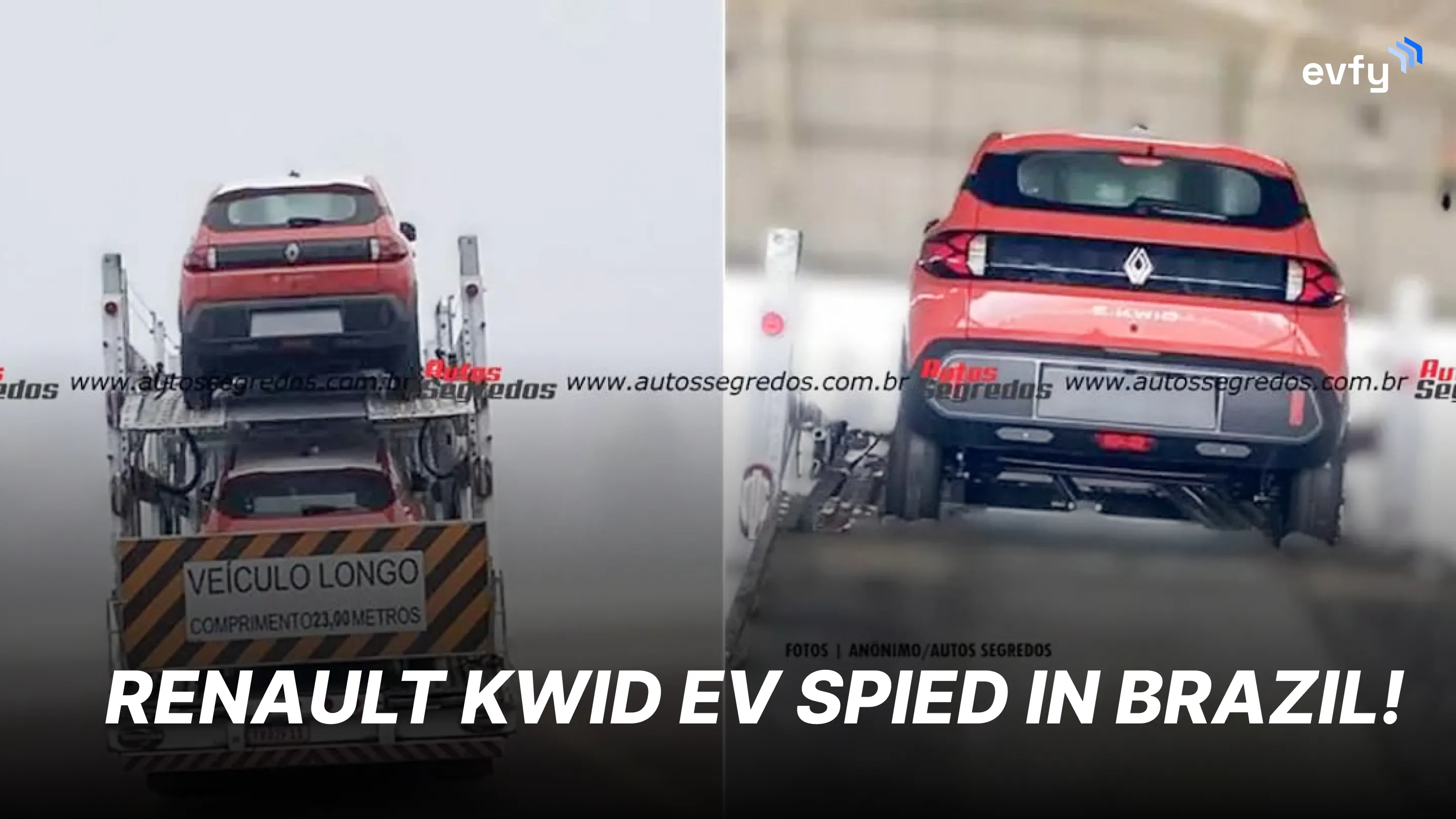 Renault Kwid EV Spy Shot Leaked From Brazil — Coming Soon to India?